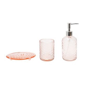 1 Set Durable Waves Pattern Bathroom Accessories Kit