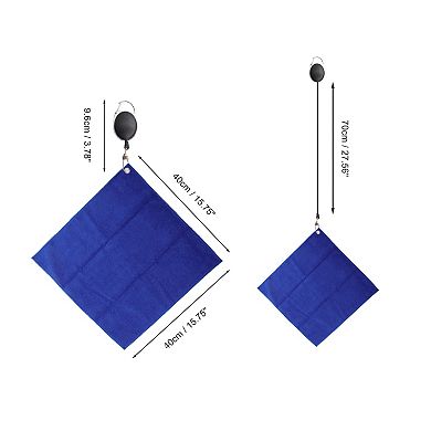 1 Pc Quick-drying Golf Towel 15.75"x15.75", Perfect for Cleaning Golf Balls and Clubs