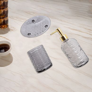 1 Set Reusable Waves Bathroom Accessories Kit