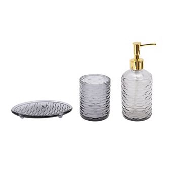 1 Set Reusable Waves Bathroom Accessories Kit