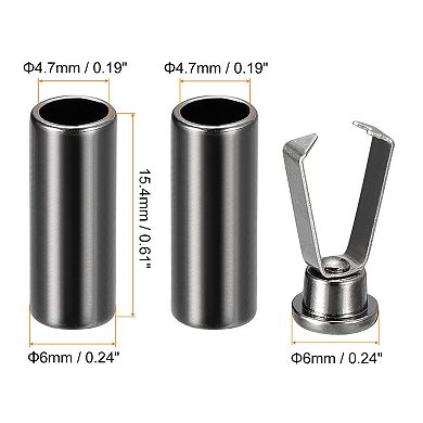 Shoelace Tips, 4pcs - Alloy Shoe Lace Ends Tips, Cylindrical Tip Replacement for Shoestring