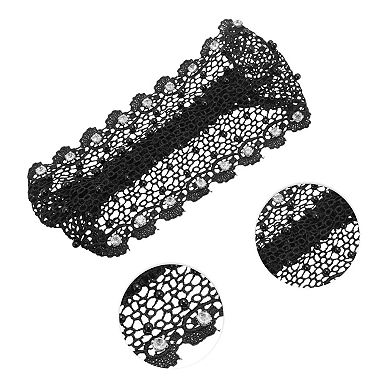 Elegant Bead Hollow Wide Headwrap 1 Pc