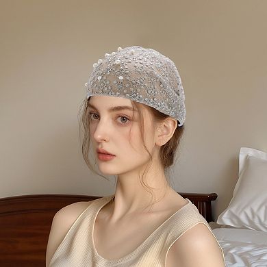 Fashion Faux Pearl Wide Headwrap 1 Pc
