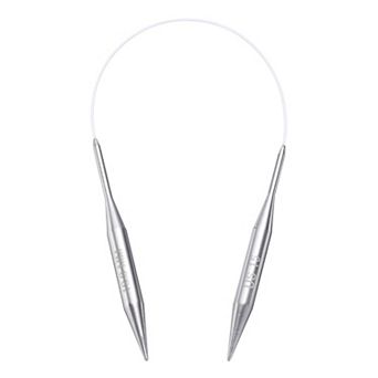 Size US 15 (10mm) Knitting Needles Circular Needle 16" (40cm) Round Metal Stainless Steel Needle