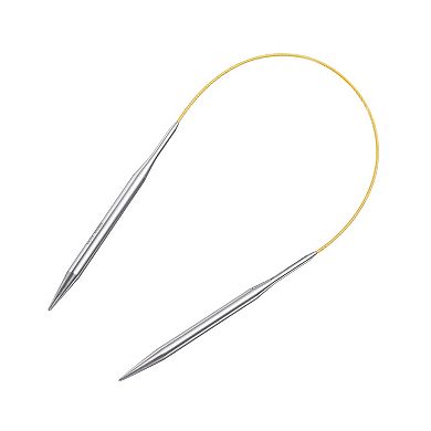 Size US 10 (6mm) Knitting Needles Circular Needle 16" (40cm) Round Metal Stainless Steel Needle