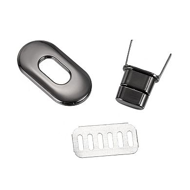 15pcs Turn Lock Clasp, Alloy Purse Closures Oval Twist Lock Fasteners Bag Hardware Accessories