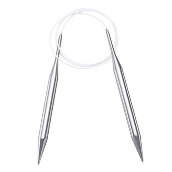 Size US 15 (10mm) Knitting Needles Circular Needle 40" (100cm) Round Metal Stainless Steel Needle