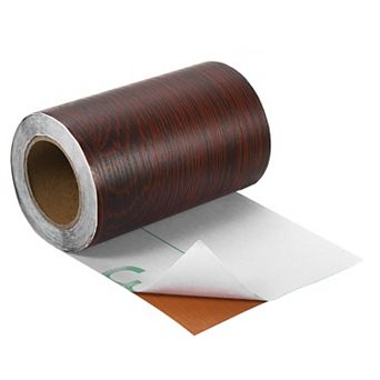 Wood Grain Tape, 4"x33 Ft Self Adhesive Wood Grain Repair Patch for Baseboards, Doors, Floor Repair