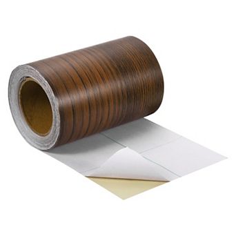 Wood Grain Tape, 4"x33 Ft Self Adhesive Wood Grain Repair Patch for Baseboards, Doors, Floor Repair