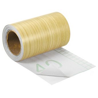 Wood Grain Tape, 4"x33 Ft Self Adhesive Wood Grain Repair Patch for Baseboards, Doors, Floor Repair