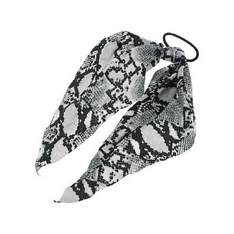 Snake Pattern Triangle Ribbon Hair Elastic Band 1 pc