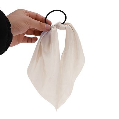 Solid Triangle Ribbon Hair Elastic Band 1 Pc