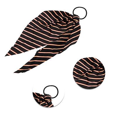 Stripes Triangle Ribbon Hair Elastic Band 1 Pc