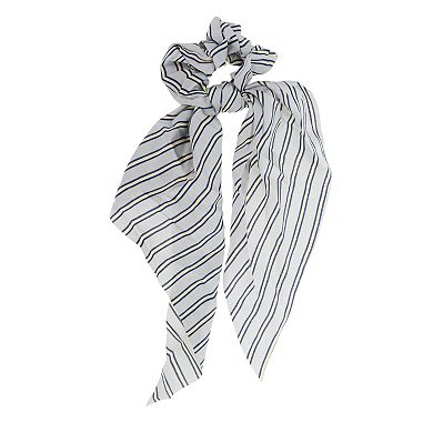 Stripes Tie Triangle Ribbon Scrunchies 1 Pc