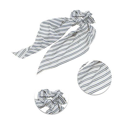 Stripes Tie Triangle Ribbon Scrunchies 1 Pc