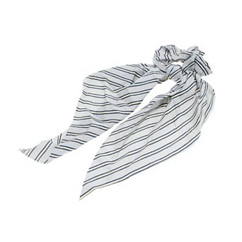 Stripes Tie Triangle Ribbon Scrunchies 1 pc