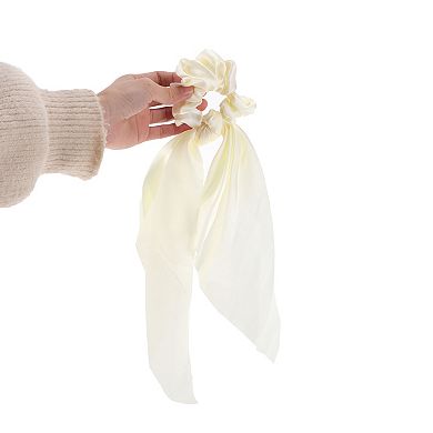 Solid Tie Triangle Ribbon Scrunchies 1 Pc