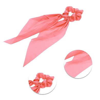 Solid Tie Triangle Ribbon Scrunchies 1 Pc