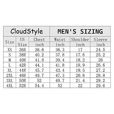 Men's Two Button Blazer Floral Print Notched Lapel Stylish Slim Fit