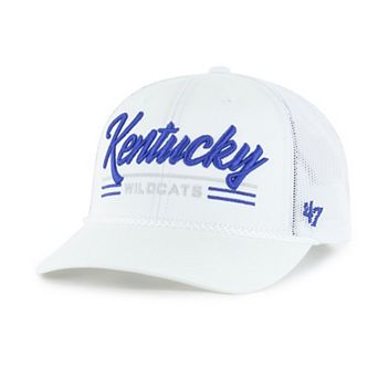 Men's '47 White Kentucky Wildcats Garner Rope Trucker Adjustable Hat