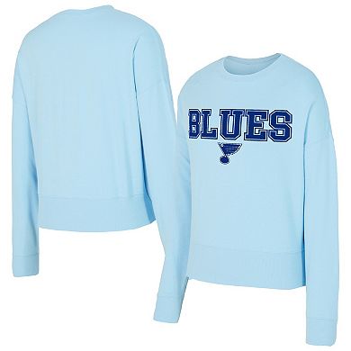 Women's Concepts Sport Light Blue St. Louis Blues Tonal Pullover Sweatshirt