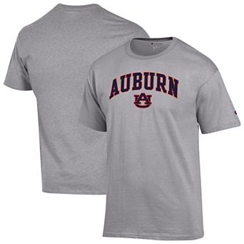 Men's Champion Heather Gray Auburn Tigers Basic Arch T-Shirt