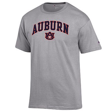 Men's Champion Heather Gray Auburn Tigers Basic Arch T-Shirt