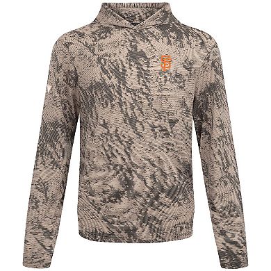 Men's Levelwear Tan San Francisco Giants Insignia Lightweight Long Sleeve Hooded T-Shirt