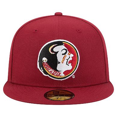 Men's New Era Garnet Florida State Seminoles Vault 59FIFTY Fitted Hat