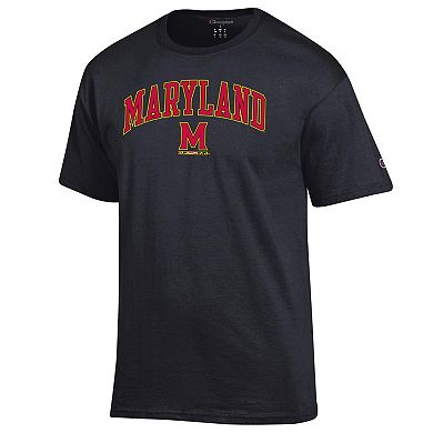 Men's Champion® Black Maryland Terrapins Arch Over Logo T-Shirt