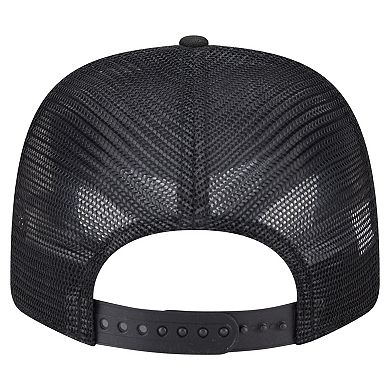 Men's New Era Black Cincinnati Bengals Main Trucker 9SEVENTY Stretch-Snap Hat