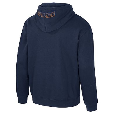 Unisex Stadium Essentials Navy New York Knicks Elementized Pullover Hoodie