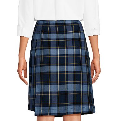 Women's Lands' End Plaid A Line Skort