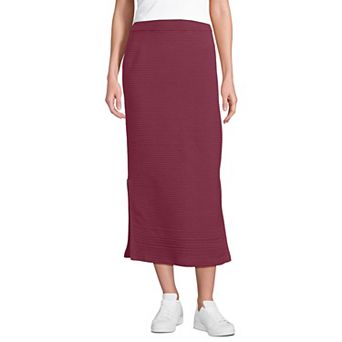 Women's Lands' End Pointelle Sweater Maxi Skirt