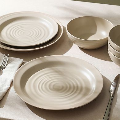 Stone Lain Orbit Stoneware 4-pc. Round Dinnerware Plate Set