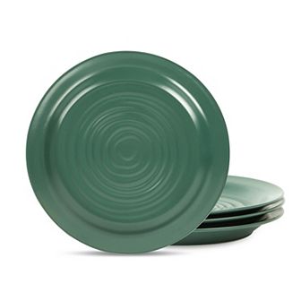 Stone Lain Orbit Stoneware 4 pc Round Dinnerware Plate Set