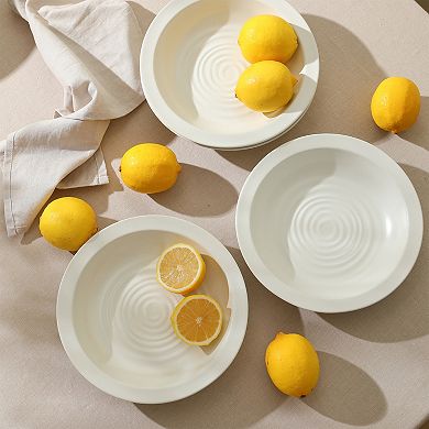 Stone Lain Orbit Stoneware 4-pc. Round Dinnerware Pasta Bowl Set