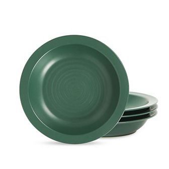 Stone Lain Orbit Stoneware 4 pc Round Dinnerware Pasta Bowl Set