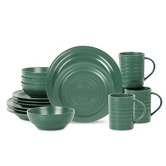 Stone Lain Orbit Stoneware 16 pc Round Dinnerware Set