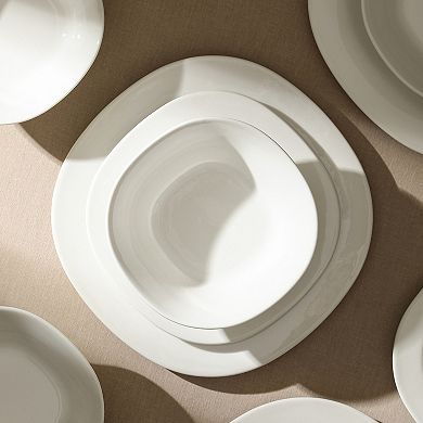 Stone Lain Quadro Porcelain 12-pc. Square Dinnerware Set