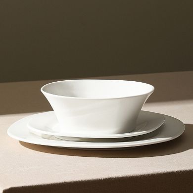 Stone Lain Quadro Porcelain 12-pc. Square Dinnerware Set