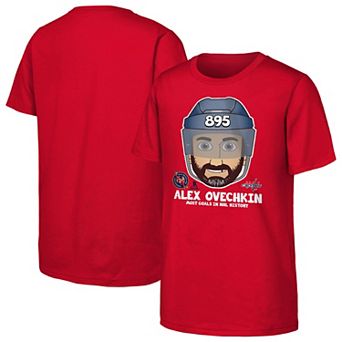 Youth Alexander Ovechkin Red Washington Capitals NHL All-Time Leading Goal Scorer Emoji T-Shirt