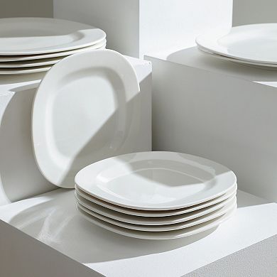Stone Lain Quadro Porcelain 4-pc. Square Salad Plate Set