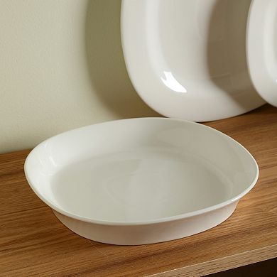 Stone Lain Quadro Porcelain 4-pc. Square Pasta Bowl Set