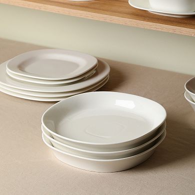 Stone Lain Quadro Porcelain 4-pc. Square Pasta Bowl Set