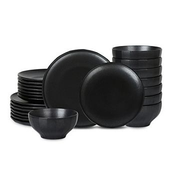 Stone Lain Rio Stoneware 24 pc Textured Dinnerware Set