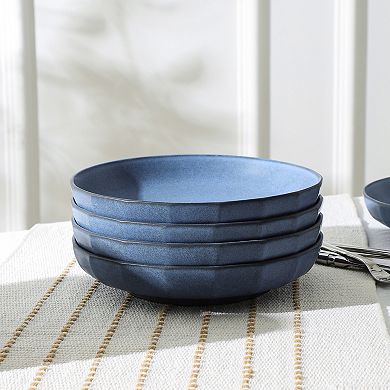 Stone Lain Rio Stoneware 4-pc. Textured Pasta Bowl Set