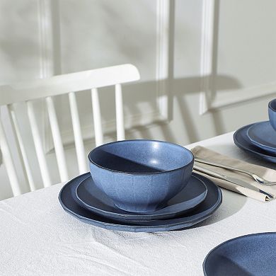 Stone Lain Rio Stoneware 12-pc. Textured Dinnerware Set