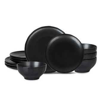 Stone Lain Rio Stoneware 12 pc Textured Dinnerware Set