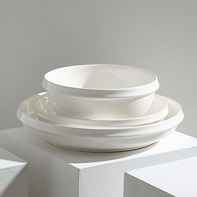 Stone Lain Verso Porcelain 24-pc. Round Dinnerware Set